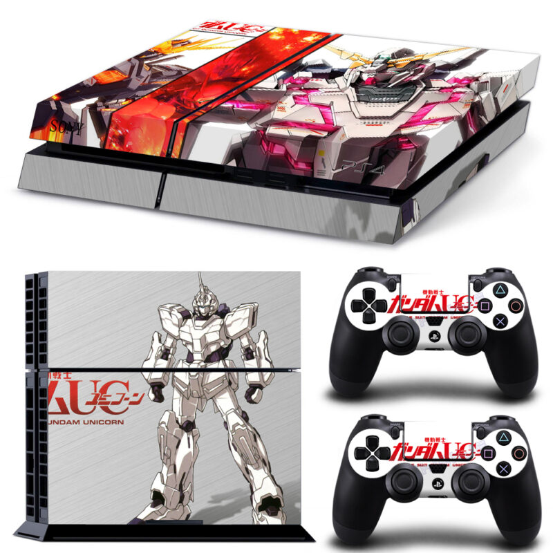 Mobile Suit Gundam Unicorn Skin Sticker For PS4 And Controllers