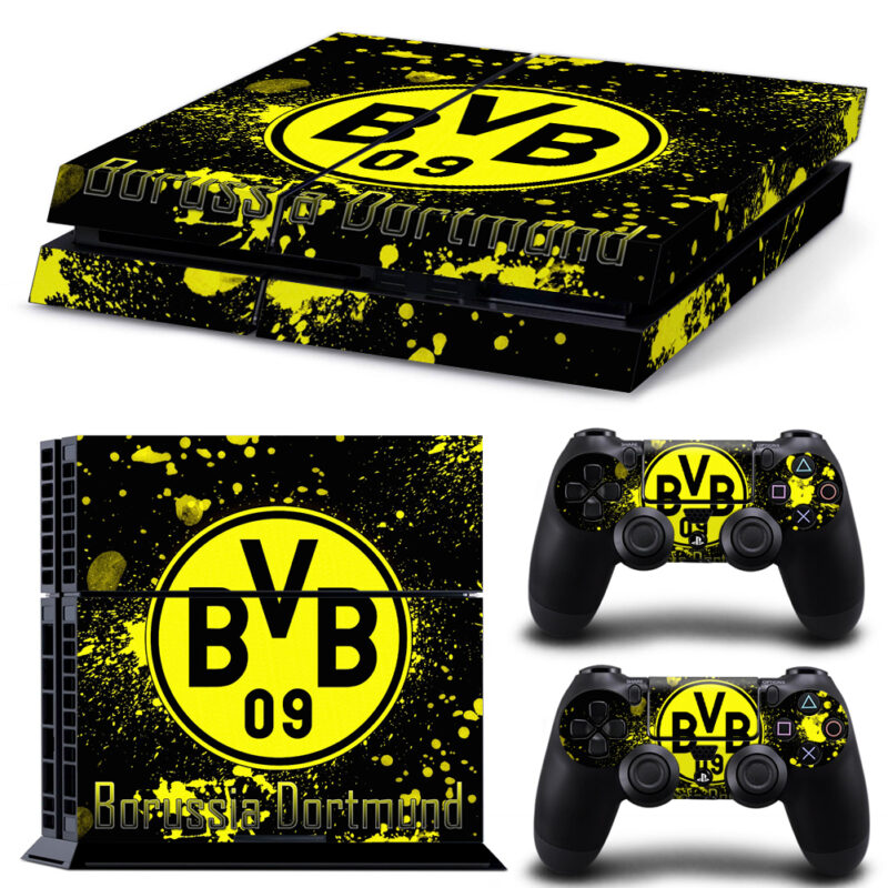 Borussia Dortmund Skin Sticker For PS4 And Controllers Design 1