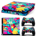 Colorful Stars Pattern PS4 Skin Sticker