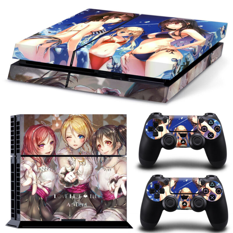 Love Live BiBi Ao+Beni PS4 Skin Sticker