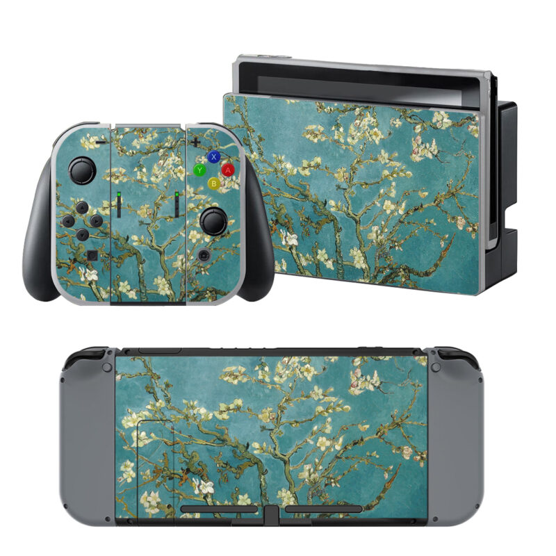 Van Gogh Almond Blossoms Painting Skin Sticker For Nintendo Switch & Nintendo Switch OLED