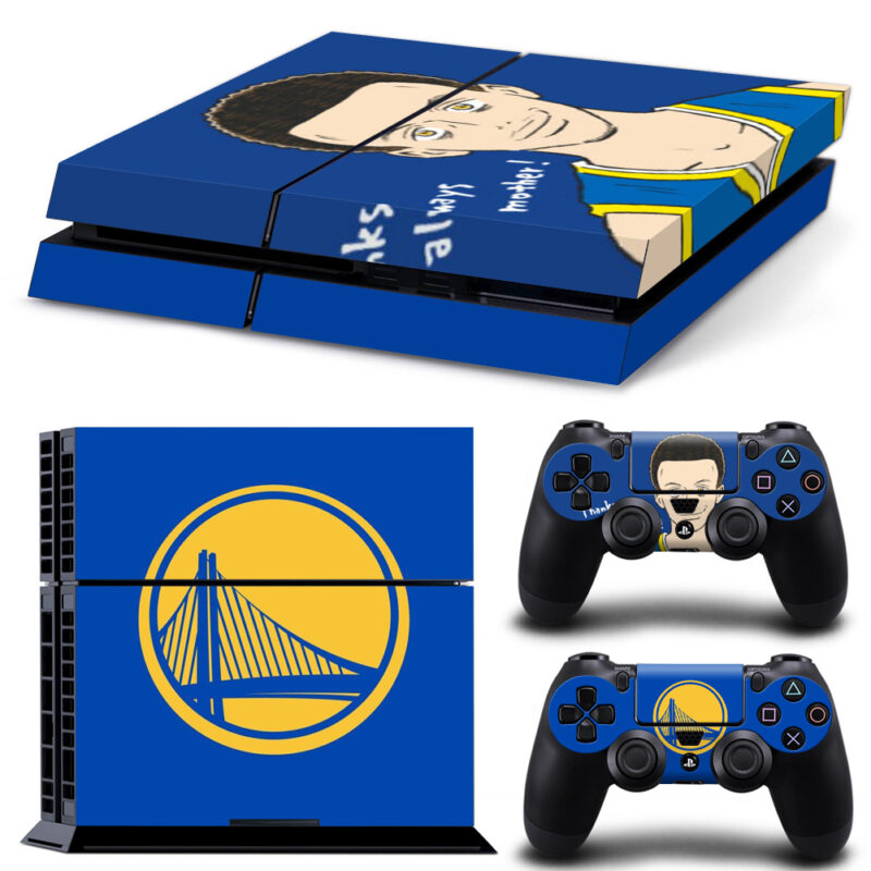 Friendly Tomato and Golden State Warriors PS4 Skin Sticker