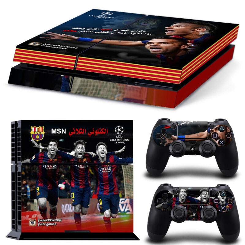 MSN Barcelona PS4 Skin Sticker