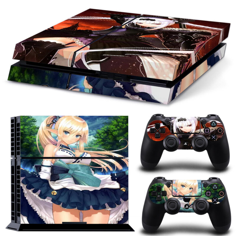 Shining Resonance Refrain Kirika Towa Alma And Excella Noa Aura PS4 Skin Sticker