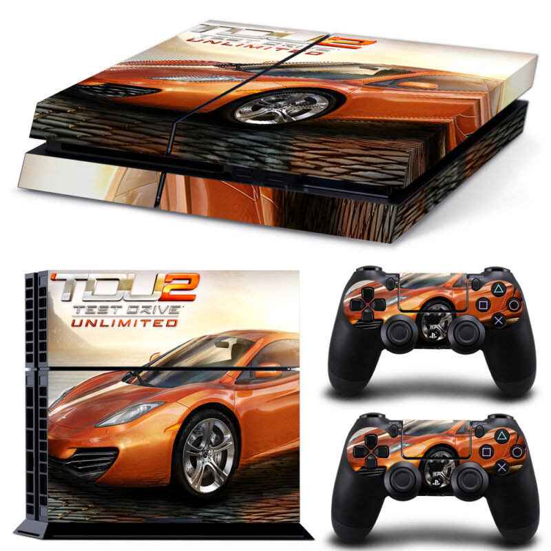 Test Drive Unlimited 2 Game PS4 Skin Sticker