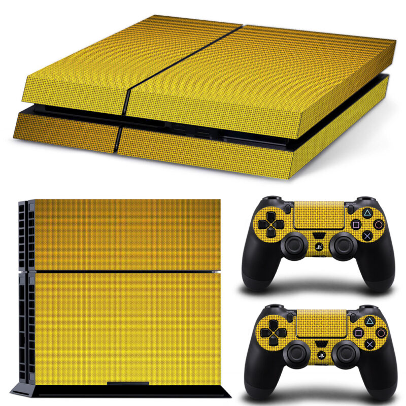 Golden Vinyl Skin Sticker For PS4 And Controllers