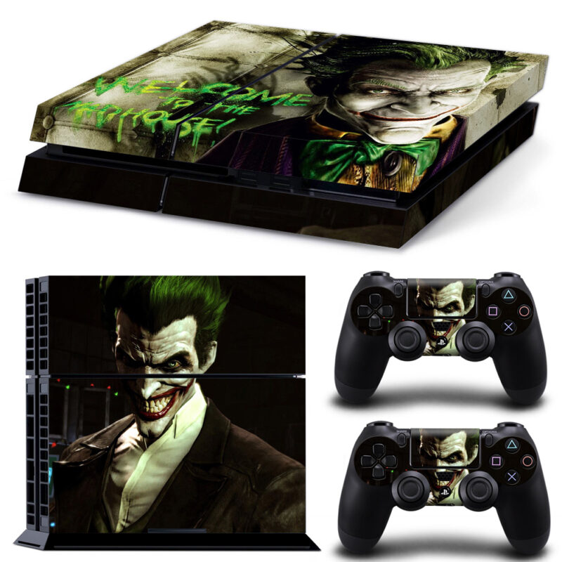 Joker Welcome To The Madhouse Skin Sticker For PS4 And Controllers