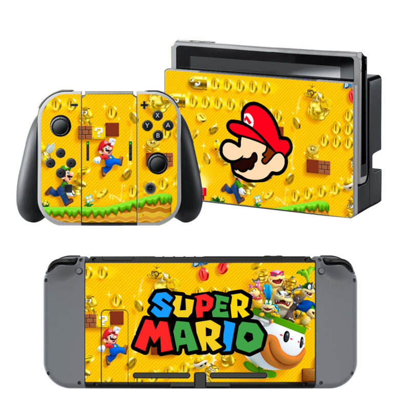 Super Mario Skin Sticker For Nintendo Switch & Nintendo Switch OLED Design 10