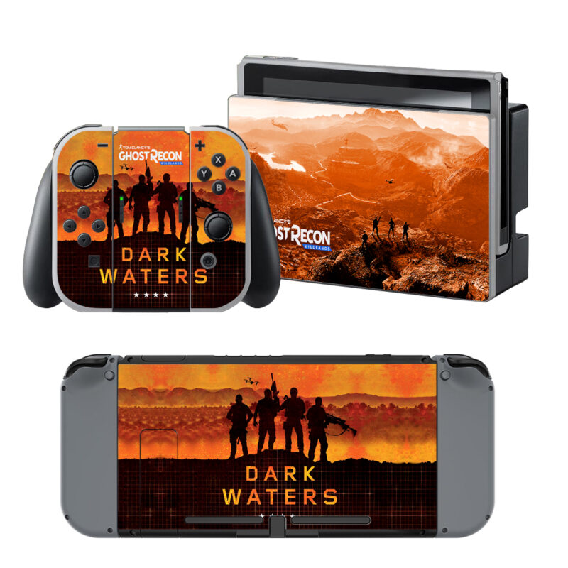 Tom Clancy's Ghost Recon Wildlands Dark Waters Skin Sticker For Nintendo Switch & Nintendo Switch OLED