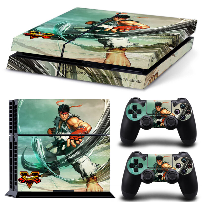 Street Fighter V Skin Sticker For PS4 And Controllers