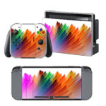 Rainbow Feathers Colorful Pencil Shades Decal Cover For Nintendo Switch & Nintendo Switch OLED