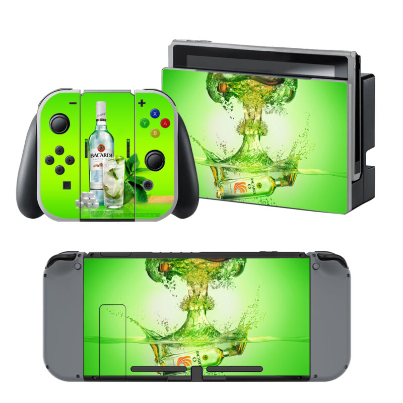 Bacardi On Green Decal Cover For Nintendo Switch & Nintendo Switch OLED