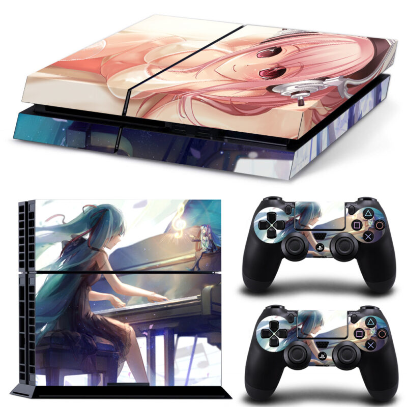 Super Sonico And Hatsune Miku PS4 Skin Sticker