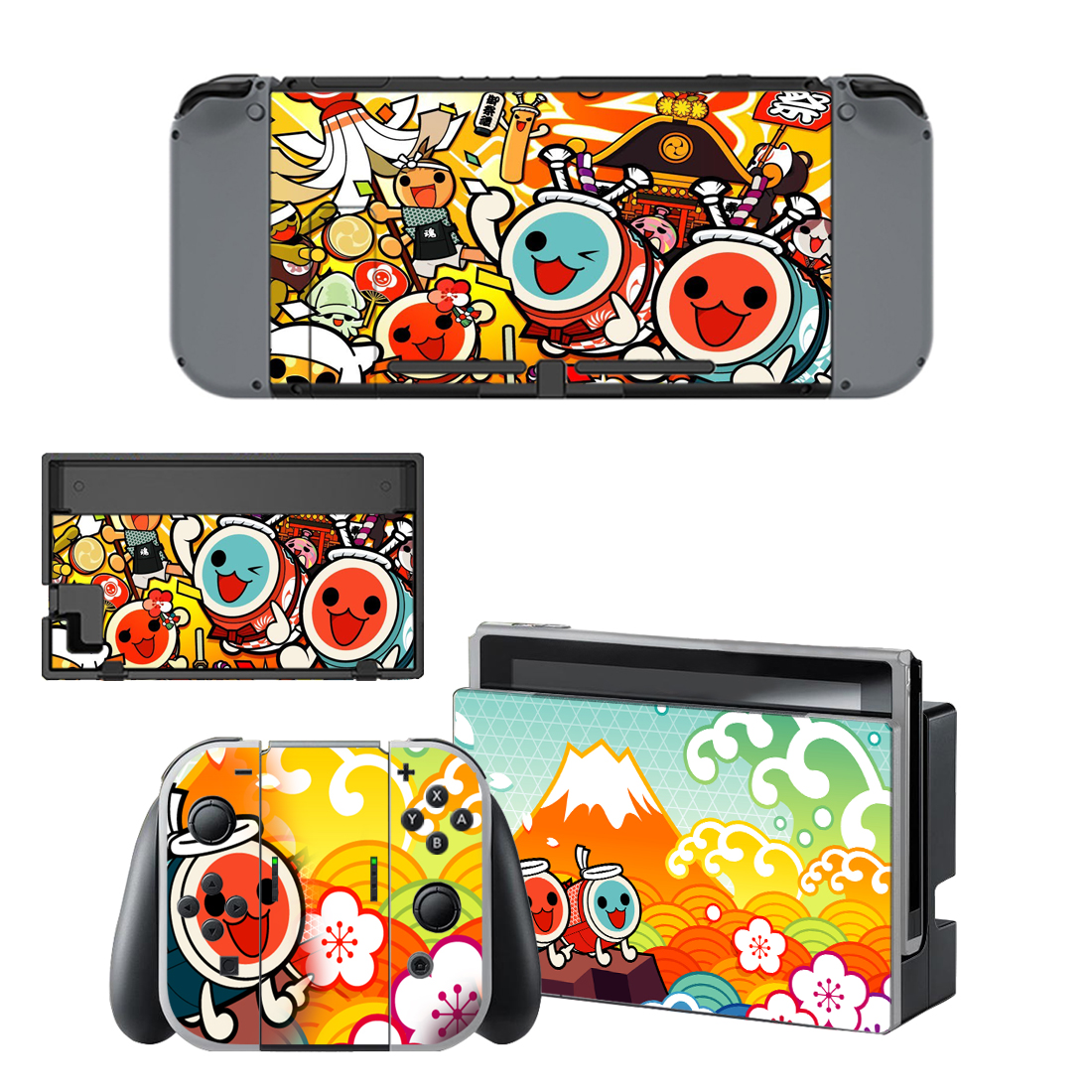 Taiko No Tatsujin Skin Sticker For Nintendo Switch & Nintendo Switch OLED