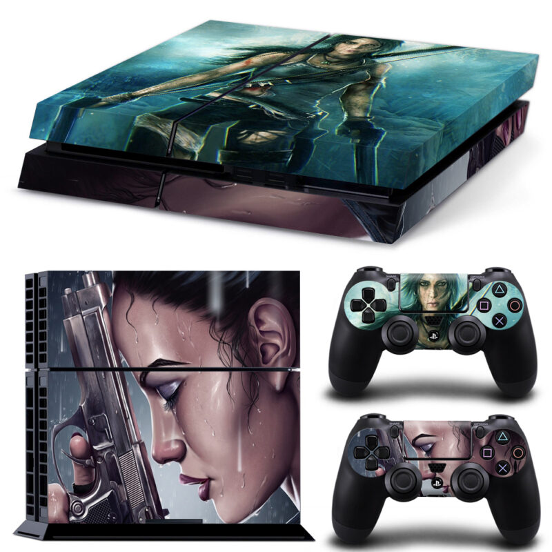 Lara Croft: Tomb Raider Skin Sticker For PS4 And Controllers