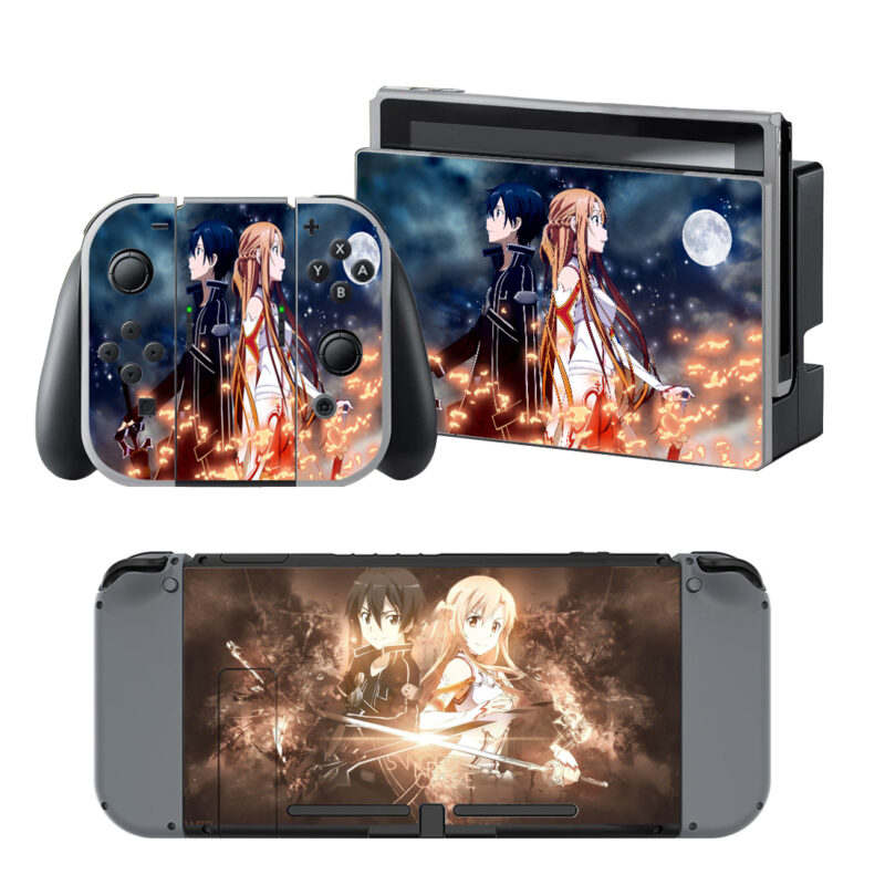 Sword Art Online Skin Sticker For Nintendo Switch & Nintendo Switch OLED Design 9