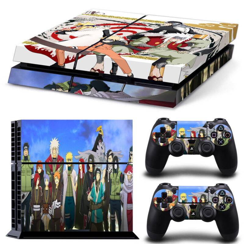 Naruto Shippuden Characters PS4 Skin Sticker