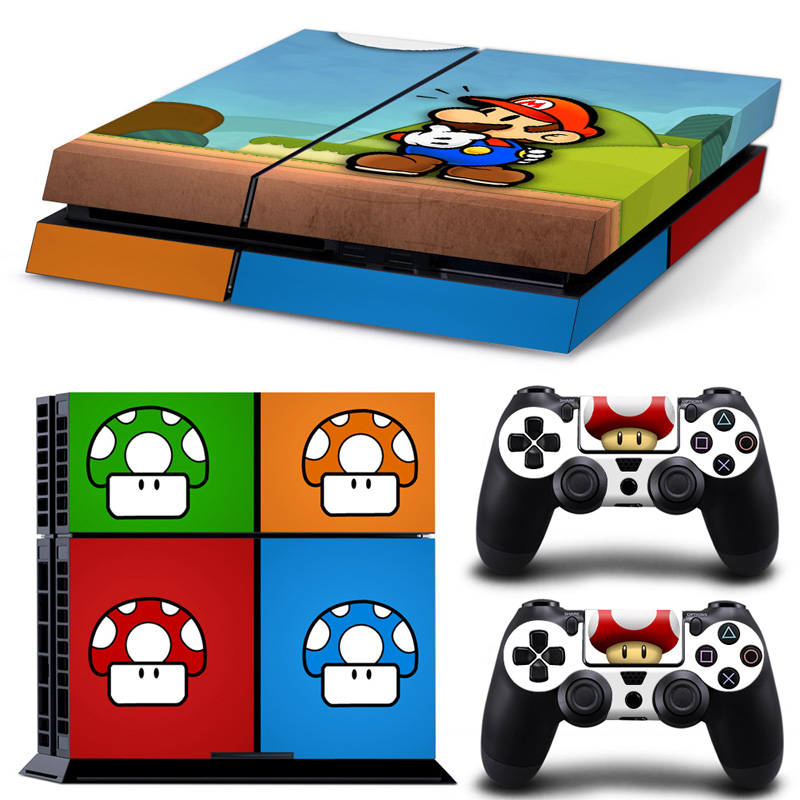 Mario Bros Game PS4 Skin Sticker