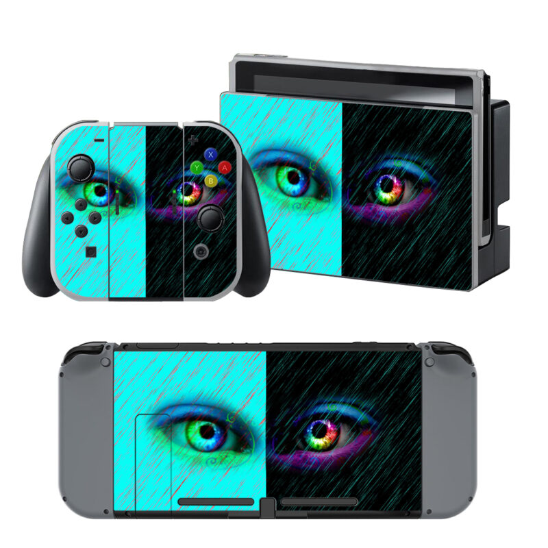 Rainbow Eyes Decal Cover For Nintendo Switch & Nintendo Switch OLED