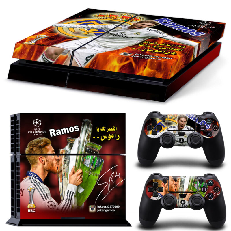 Ramos UEFA Champions League PS4 Skin Sticker