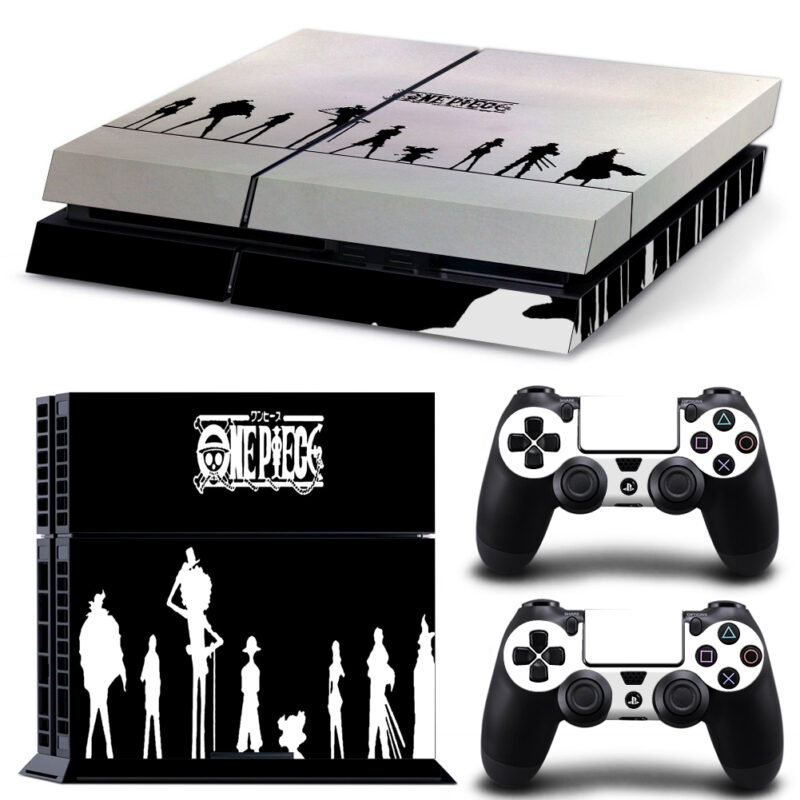 One Piece Cartoon Silhouette PS4 Skin Sticker