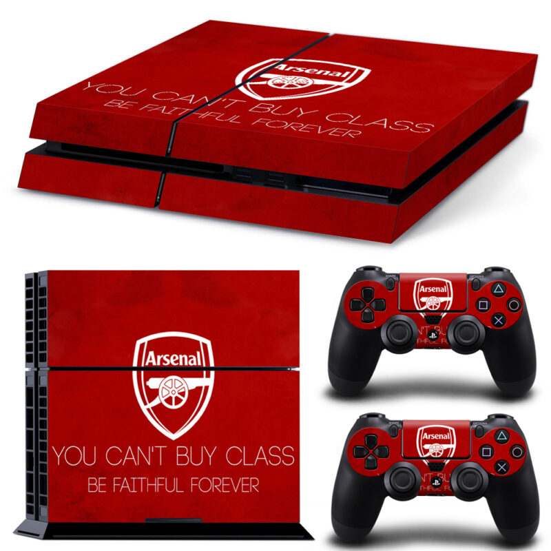 Arsenal You Can't Buy Class Beautiful Forever PS4 Skin Sticker