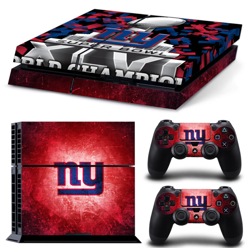 New York Super Bowl XLVI Skin Sticker For PS4 And Controllers