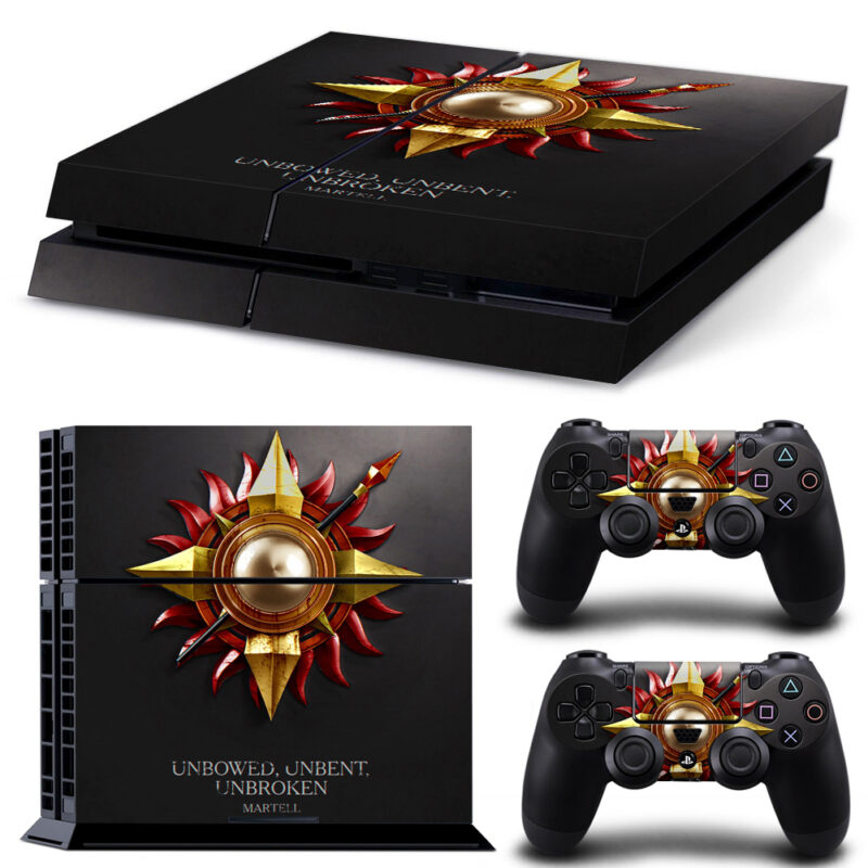 Martell Thrones: Unbowed Unbent Unbroken PS4 Skin Sticker