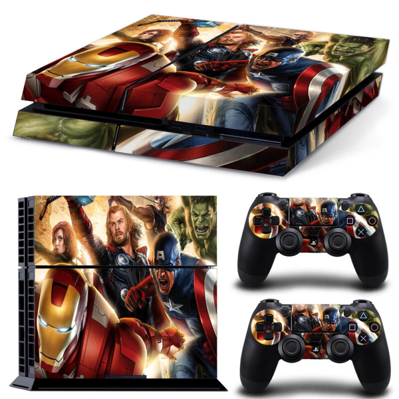 Avengers Age Of Ultron Iron Thor And Hulk PS4 Skin Sticker