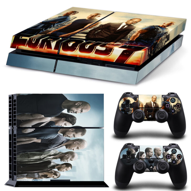 Furious 7 Movie PS4 Skin Sticker