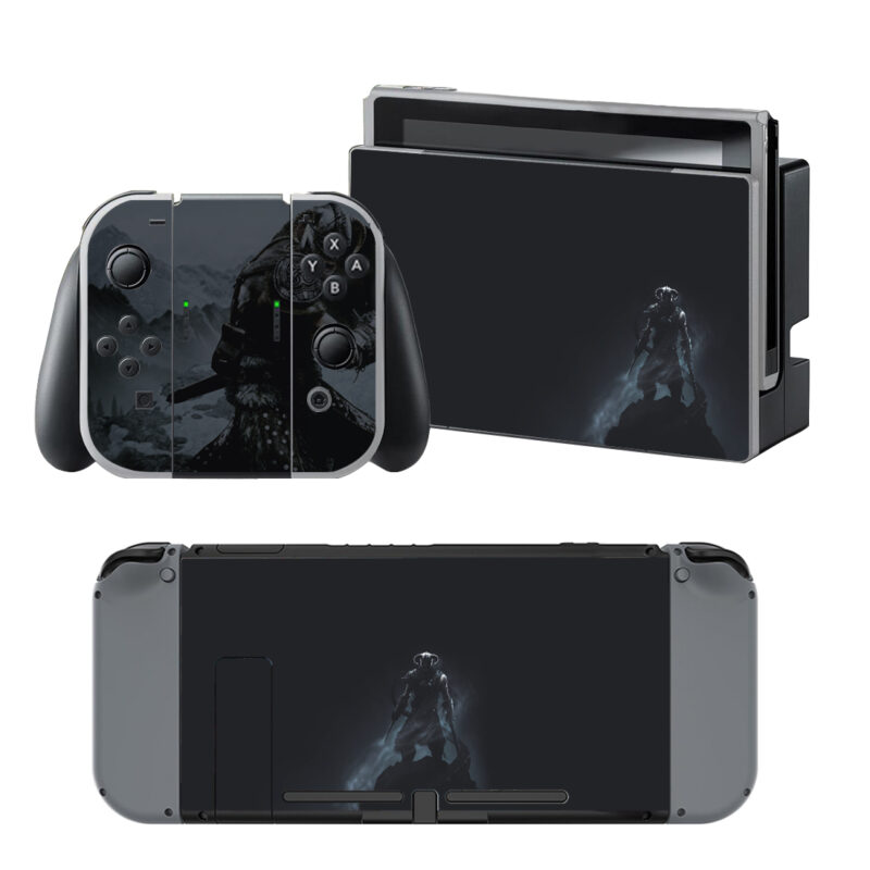 The Elder Scrolls V Skyrim Decal Cover For Nintendo Switch & Nintendo Switch OLED Design 1