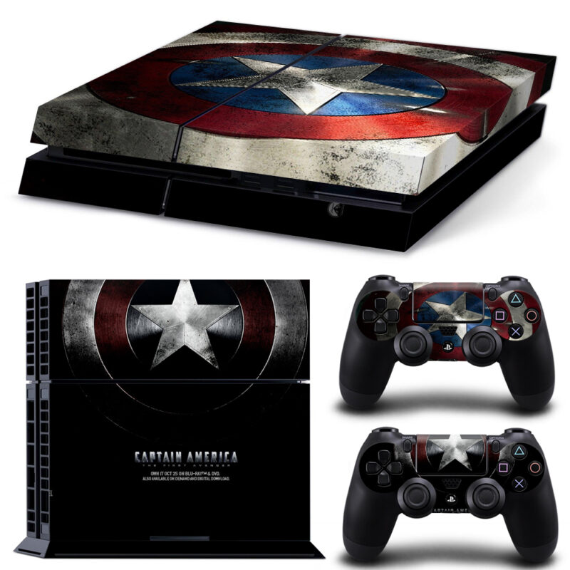 Captain America: The First Avenger PS4 Skin Sticker