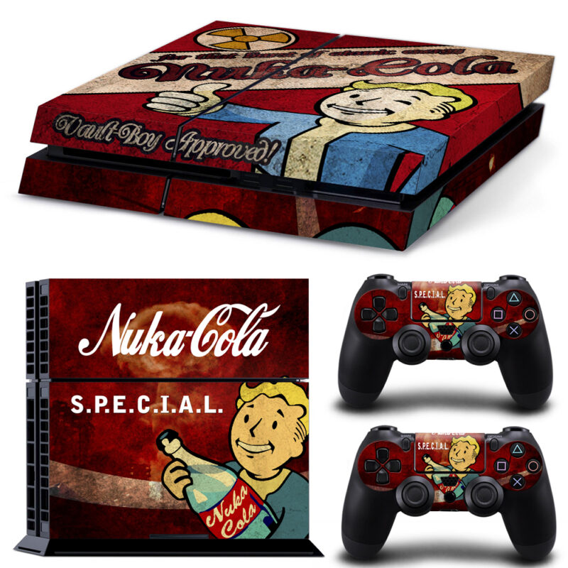 S.P.E.C.I.A.L Fallout Nuka-Cola Decal Cover For PS4 And Controller