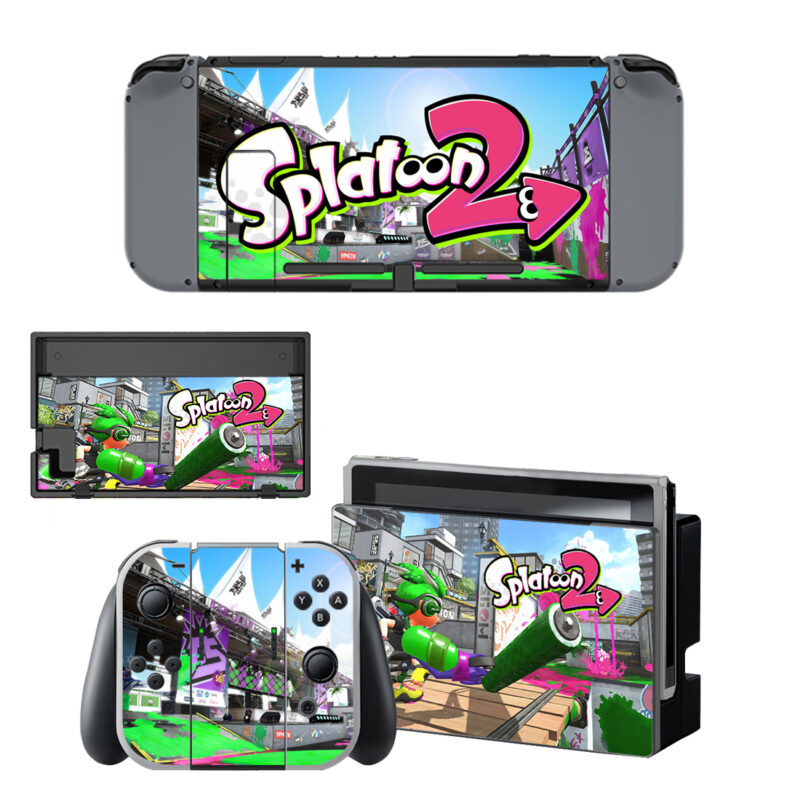 Splatoon 2 Decal Cover For Nintendo Switch & Nintendo Switch OLED Design 6