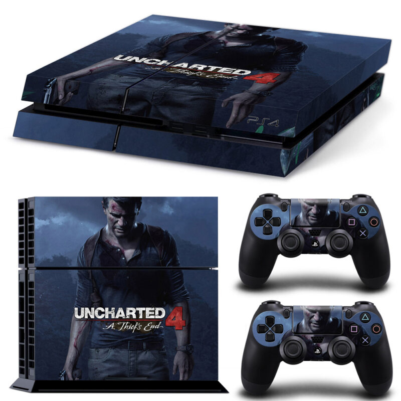 Uncharted 4 The Thief's End PS4 Skin Sticker Design 1