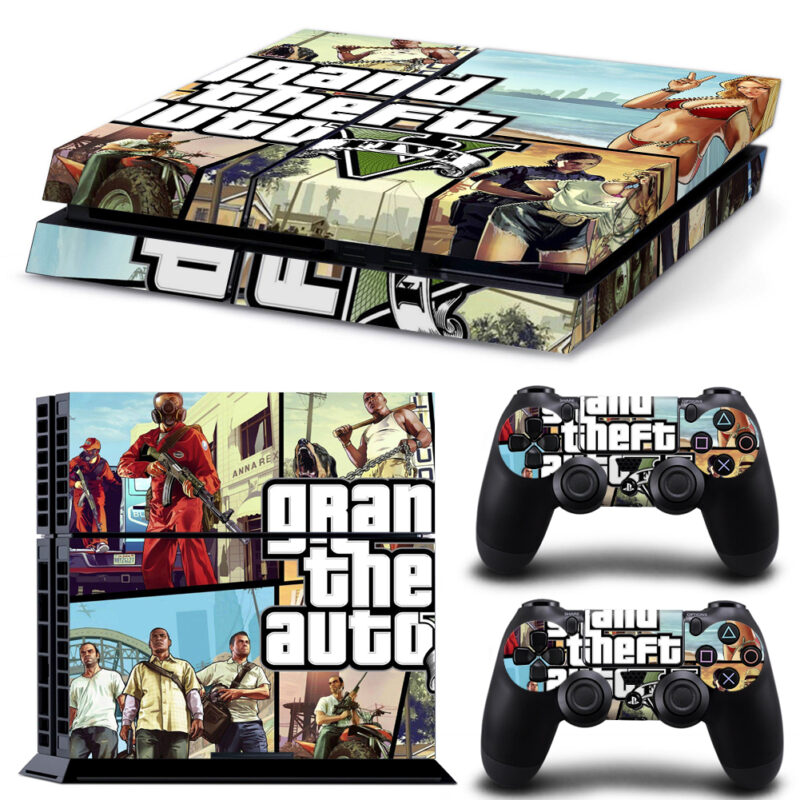 Grand Theft Auto V Game PS4 Skin Sticker Design 10