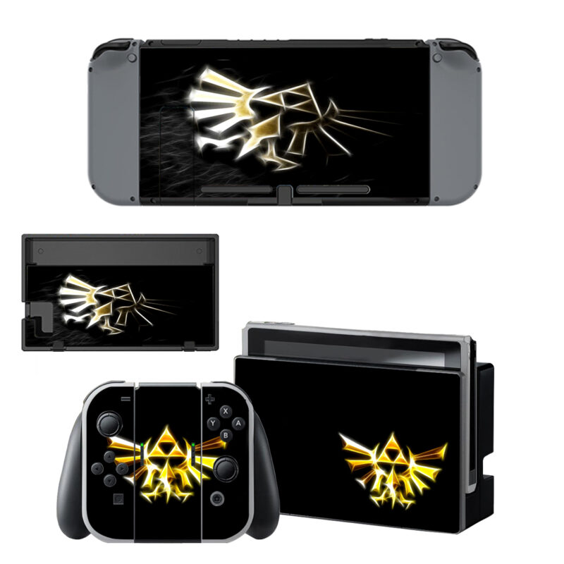 The Legend Of Zelda Triforce Skin Sticker For Nintendo Switch & Nintendo Switch OLED