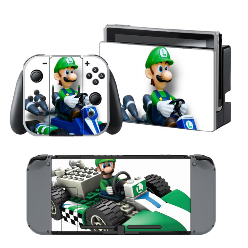 Mario Kart 8 Luigi Decal Cover For Nintendo Switch & Nintendo Switch OLED