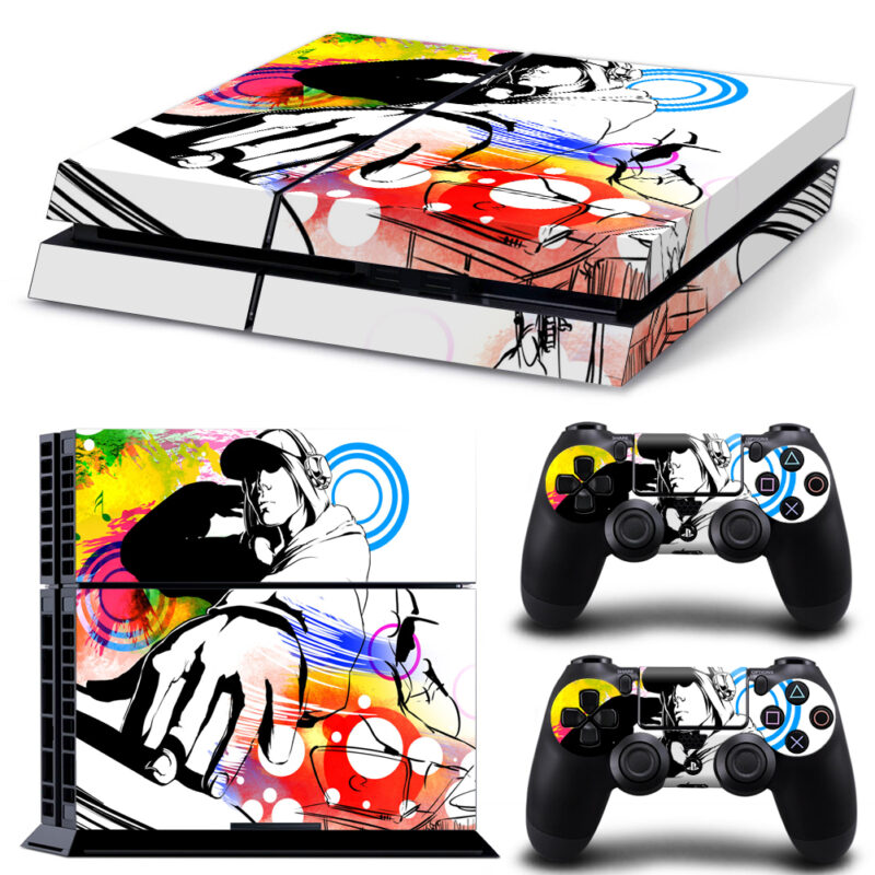 DJ Music Art PS4 Skin Sticker