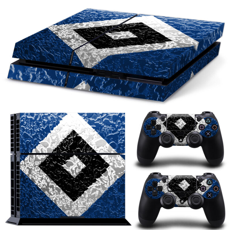 Hamburger SV Pattern PS4 Skin Sticker