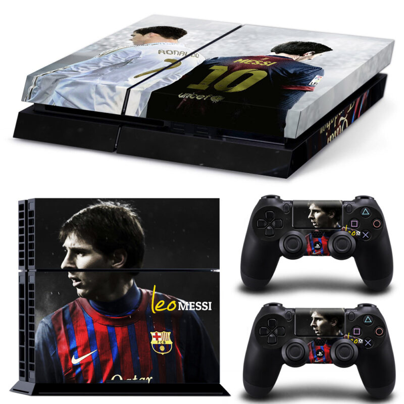 Unicef Ronaldo And Leo Messi PS4 Skin Sticker