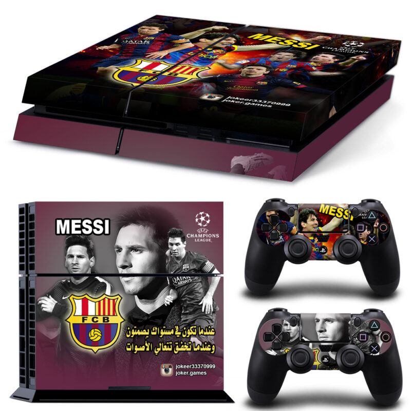 Messi UEFA Champions League PS4 Skin Sticker