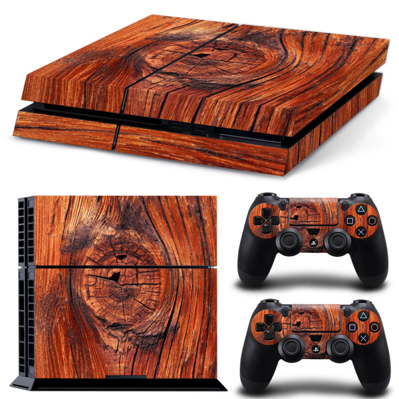 Wood Texture PS4 Skin Sticker