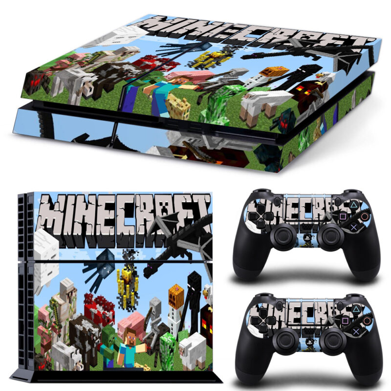 Minecraft Monster Game PS4 Skin Sticker