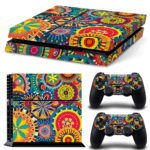 Psychedelic Colorful Wheels PS4 Skin Sticker