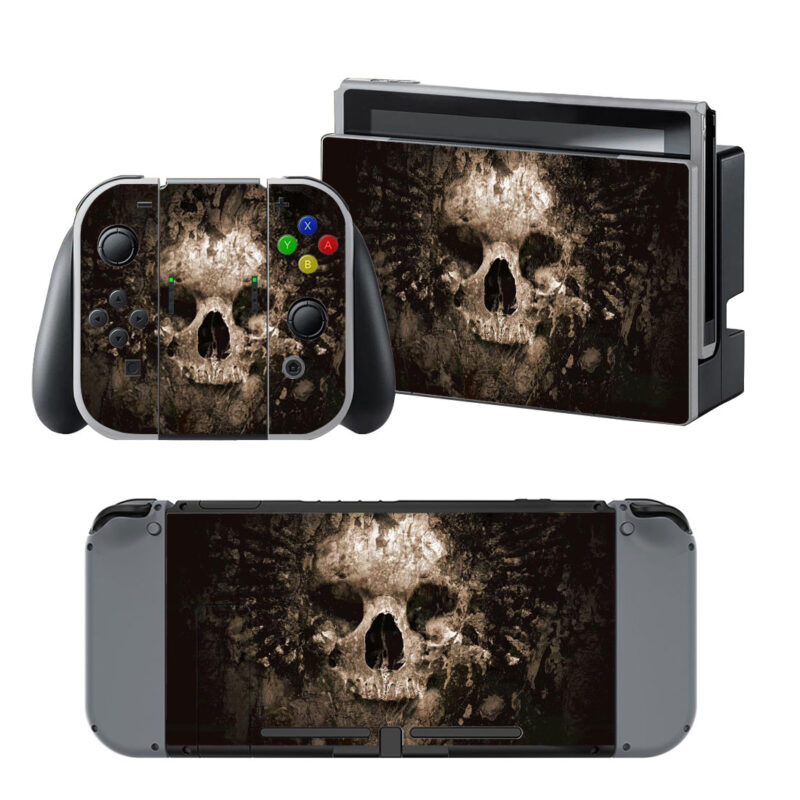 Skull Face Ark Paint Illustration Decal Cover For Nintendo Switch & Nintendo Switch OLED