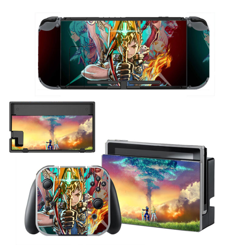 Xenoblade Chronicles 2 Decal Cover For Nintendo Switch OLED & Nintendo Switch Design 1