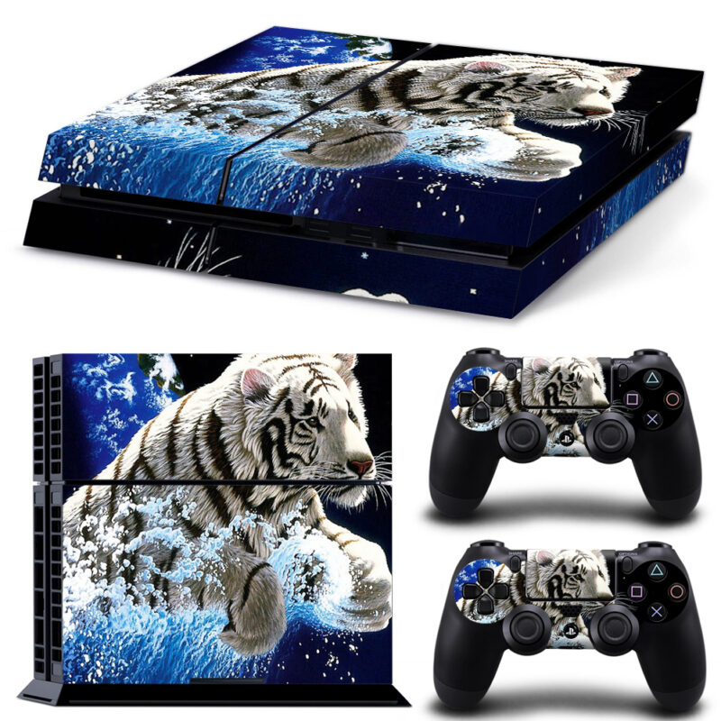 White Tiger Design PS4 Skin Sticker