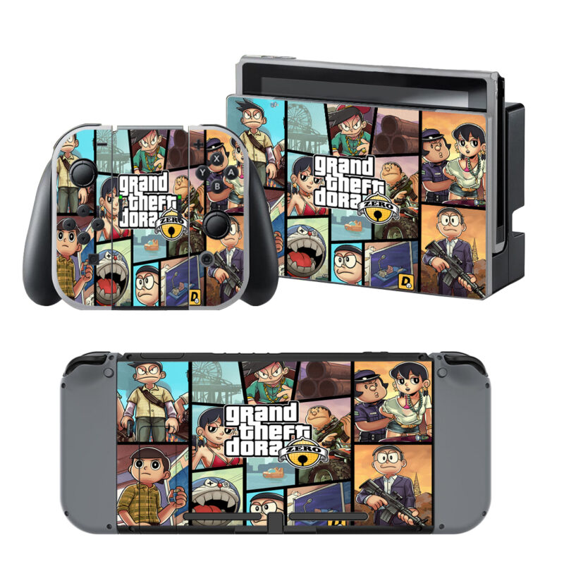 Grand Theft Dora Zero Decal Cover For Nintendo Switch & Nintendo Switch OLED Design 4