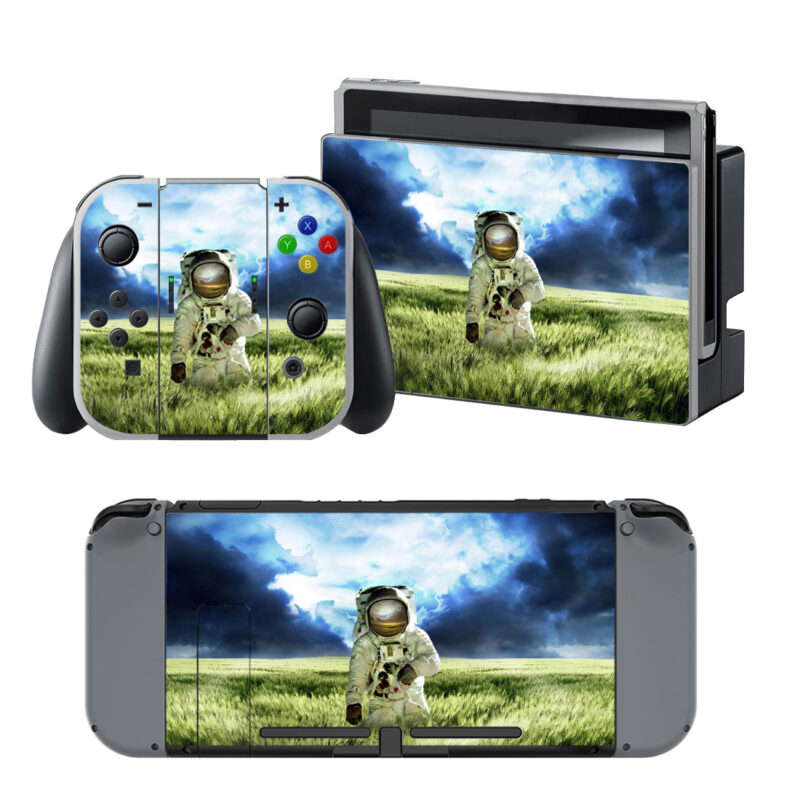 Astronaut In The Field Decal Cover For Nintendo Switch & Nintendo Switch OLED